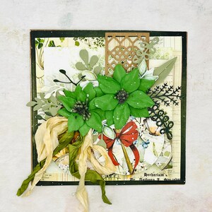 Carte florale, cadeau pour botaniste, cadeau d'anniversaire, cadeau personnalisé botaniste, carte personnalisée pour amateurs de plantes