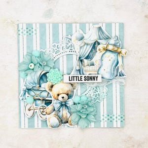 Biglietto Premium per neonato, ricordo per baby shower, biglietto per celebrare la nascita, regalo di benvenuto per i genitori