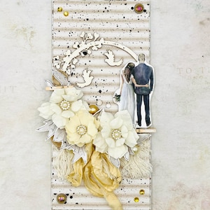 Boho-trouwkaart, bruiloft gefeliciteerd kaart, trouwdagkaart, trouwkaart met doos