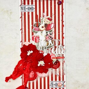 Carte florale de la Saint-Valentin, cadeau unique de la Saint-Valentin, cadeau spécial pour femme