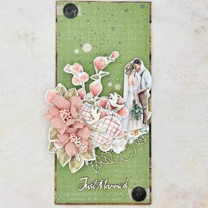 Carte de mariage simple pour jeunes mariés, cadeau de mariage personnalisé, cadeau parfait pour des amis