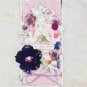 Carte d'anniversaire, Carte faite main de luxe, EVJF, Cadeau pour femme
