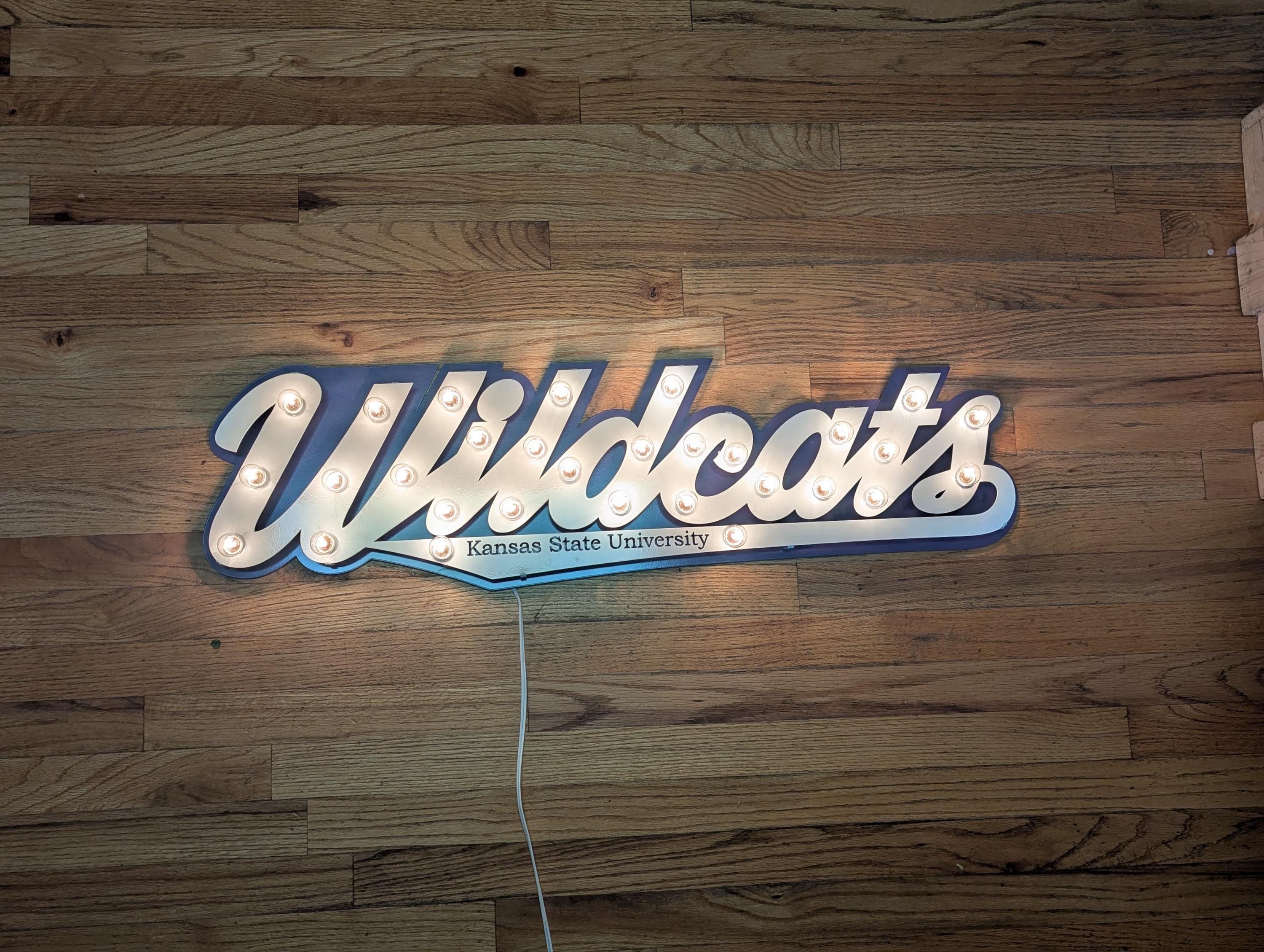 Kansas State Wildcats Wood Stump Sign FOCO