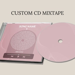 Custom CD Mixtape, Jewel Case, Personalized Photo, Personalized Music, Free Shipping, Custom CD, Custom Gift, Custom Lyrics, Custom Mixtape