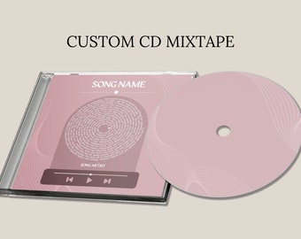 Personalized CD Mixtape, Custom Photo Jewel Case, Music Gift