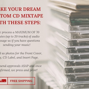 Custom CD, Jewel Case, Custom Pics, Custom Songs, 70 mins, Custom Mixtape CD, Music on CD, cd music, Perfect for Gifts, Custom CDs image 4