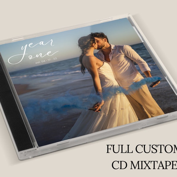 Fully Custom CD + Jewel Case, Custom With Pics & Songs Fast - FREE Shipping Compact Disk Playlist Great for Gifts!