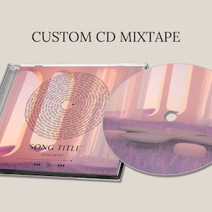 Custom CD Mixtape, Jewel Case, Personalized Photo, Personalized Music, Free Shipping, Custom CD, Custom Gift, Custom Lyrics, Custom Mixtape