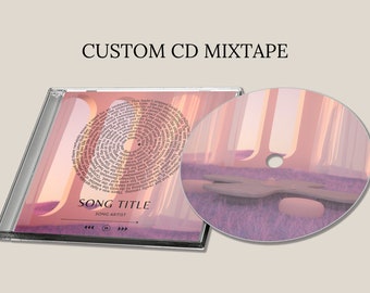 Custom CD Mixtape, Jewel Case, Personalized Photo, Personalized Music, Free Shipping, Custom CD, Custom Gift, Custom Lyrics, Custom Mixtape