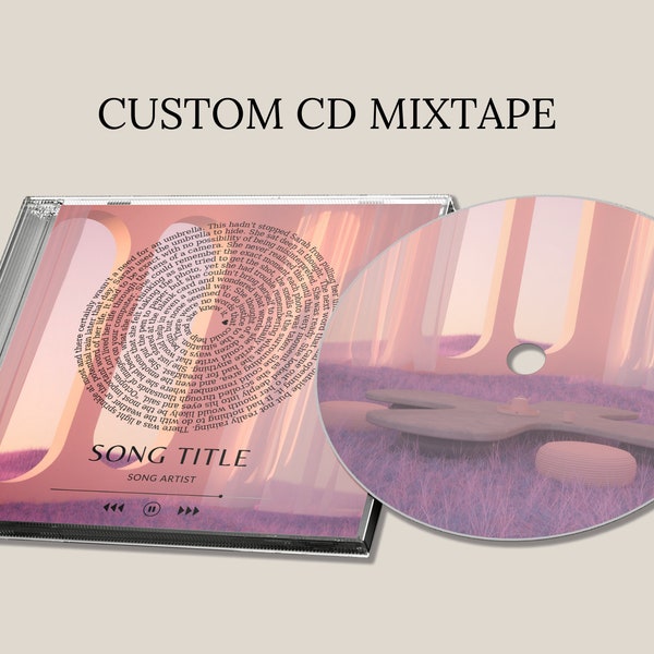 Custom CD Mixtape, Jewel Case, Personalized Photo, Personalized Music, Free Shipping, Custom CD, Custom Gift, Custom Lyrics, Custom Mixtape