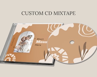 Personalized Photo CD Mixtape, Custom Jewel Case, Music Playlist