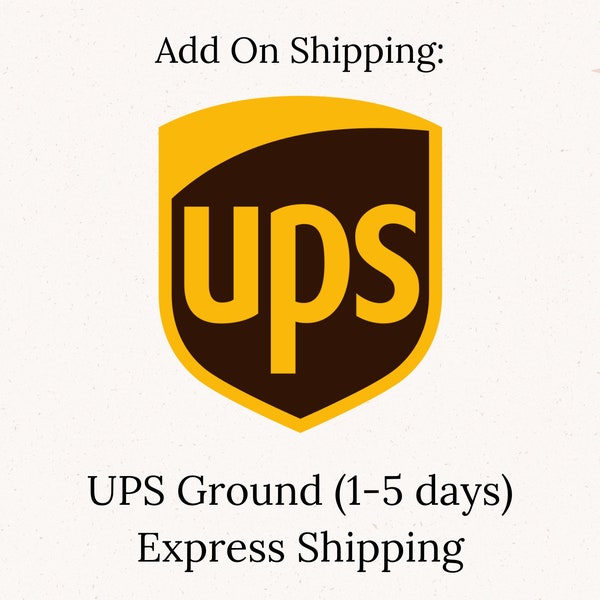 UPS Ground (1-5 days) Express Shipping
