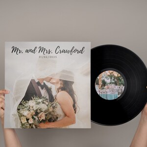 Personalized Vinyl Record Mixtape, Custom Playlist LP, Wedding Gift image 2
