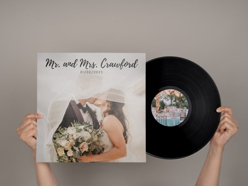 Personalized Vinyl Record Mixtape, Custom Playlist LP, Wedding Gift image 2