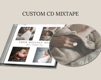 Personalized Photo CD Mixtape, Custom Jewel Case