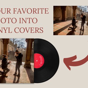 Personalized Vinyl Record Mixtape, Custom Playlist LP, Wedding Gift image 5