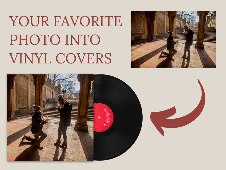 Personalized Vinyl Record Mixtape, Custom Playlist LP, Wedding Gift image 5