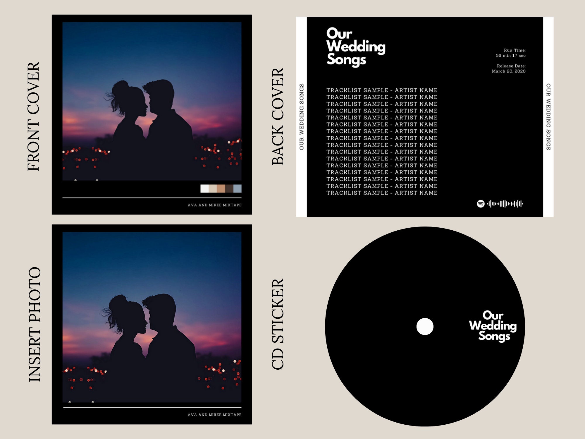 Custom CD Jewel Case Custom With Pics & Songs Fast FREE Etsy UK