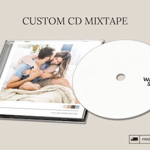 Custom CD + Jewel Case, Custom With Pics & Songs Fast - FREE Shipping Compact Disk Playlist Great for Gifts!
