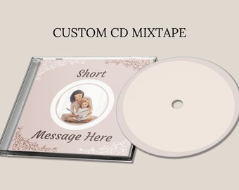 Custom Photo CD Mixtape, Personalized Music Gift, Jewel Case