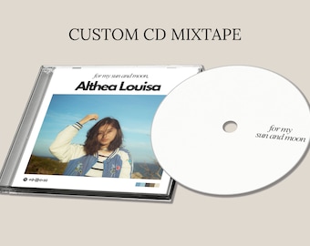 Custom CD + Jewel Case, Custom With Pics & Songs Fast - FREE Shipping Compact Disk Playlist Great for Gifts!