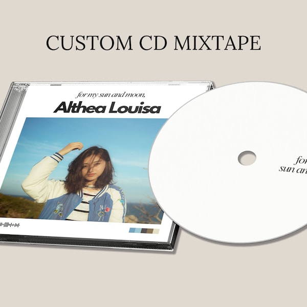 Custom CD + Jewel Case, Custom With Pics & Songs Fast - FREE Shipping Compact Disk Playlist Great for Gifts!