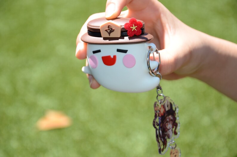 Genshin Hutao AirPod Case Airpods 1 & 2/ Pro, Gaming AirPod Case, Cute