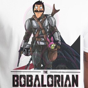 Bobalorian Shirt, Bob’s Burgers Mandalorian Mashup Tee, Funny Belcher Star Wars Parody Shirt, Pop Culture Graphic Tee