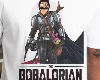 Bobalorian Shirt, Bob’s Burgers Mandalorian Mashup Tee, Funny Belcher Star Wars Parody Shirt, Pop Culture Graphic Tee
