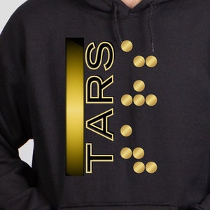 Interstellar TARS Hoodie, Morse Code Sweatshirt, Sci-Fi Movie Hoodie, Nolan Film Apparel, Space Graphic Hoodie, Film Fan Gift