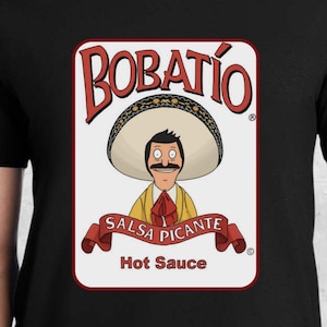 Bobatio Hot Sauce Mashup Shirt, Funny Bob Belcher Tee, Bob’s Burgers Inspired Shirt, Pop Culture Gift for Dad, Husband, Fan Tee