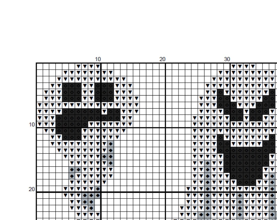 Ghost Set Cross Stitch Pattern PDF Instant Download Funny - Etsy