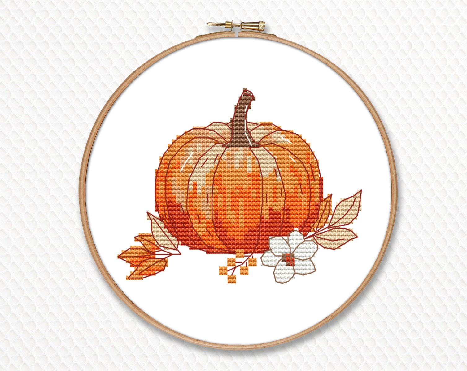 Floral Pumpkin Cross Stitch Pattern PDF - Instant Download #CS122 - Etsy