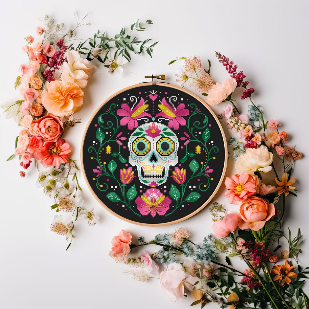 Dia De Los Muertos Cross Stitch Pattern PDF - Instant Download - Day of ...