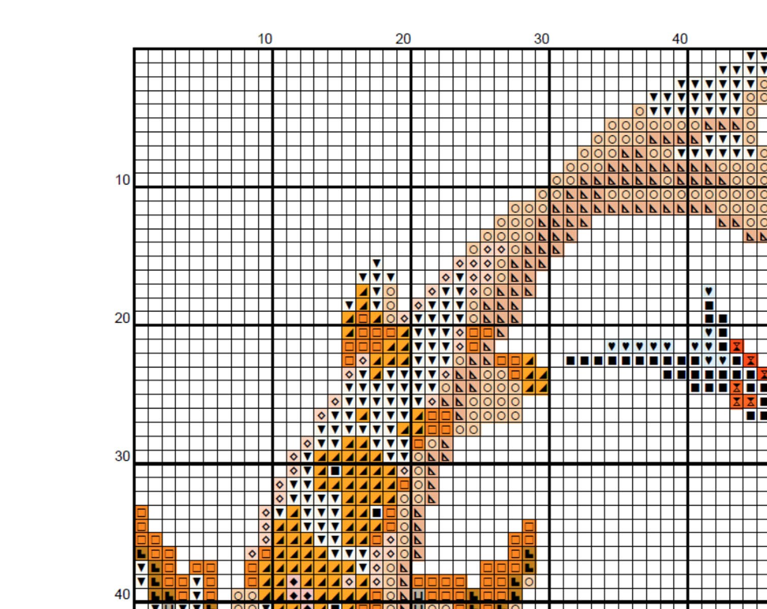 Japanese Koi Fish Cross Stitch Pattern PDF Instant Download Etsy