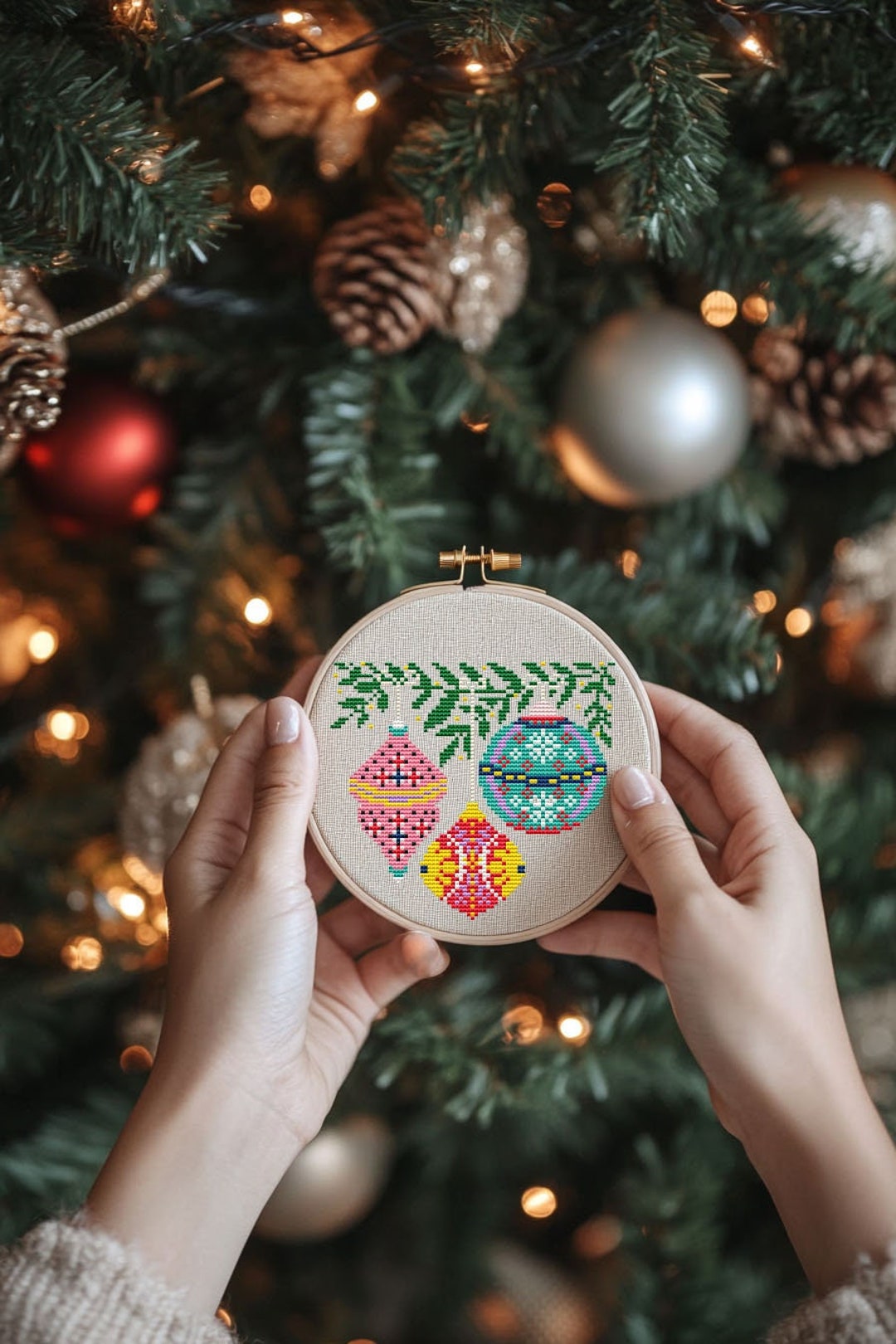Christmas Ornament Cross Stitch Pattern PDF - Instant Download #CS289 ...