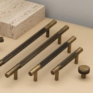 Antieke koperen kartelende kast handvat noodlijdende lade knop aangepaste gegraveerde dressoir knop kast handvat moderne meubelbeslag knop