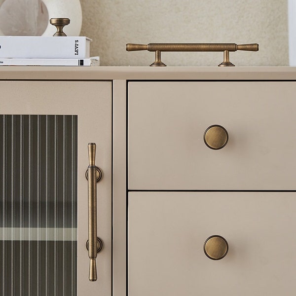 Antique brass cabinet handles, Drawer Knobs Dresser handle Cabinet Pull handles, Modern Furniture Hardware, wardrobe pulls