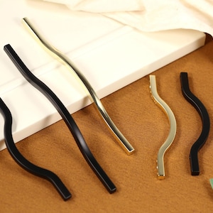 Arch Cabinet handles, modern curved kitchen Drawer pull Dresser Knobs black handle Cabinet Pull handles, modern Furniture Hardware