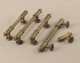 Custom Engraved vintage bronze cabinet handles pulls,Retro T bar knobs for furniture,Dresser Drawer handles,door wardrobe Pull,cupboard knob