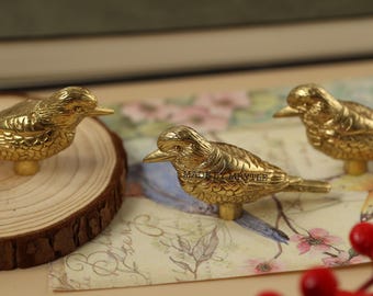 Brass birds Drawer Pulls knobs,birds Cupboard Door Handles,Custom Engraved solid brass cabinet Knob,Modern kitchen knobs,dresser closet knob