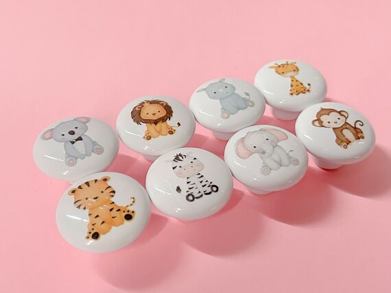Lovely Animals Nursery Decorations knobs,Drawer dresser handles,Custom Engraved children bedroom knobs,door knobs pulls,38mm kitchen knobs