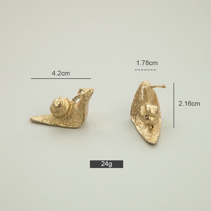 Brass Snail Drawer Pulls Knobs Cute Animal Cupboard Door Etsy