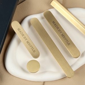 Flat solid brass cabinet pulls,brass Cupboard Door Handles,Custom Engraved drawer round knob,dresser hardware pull,wardrobe handle,door pull