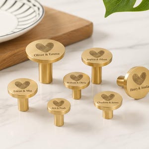 Custom Engraved Solid brass round flat knobs,Single hole Cupboard Handles,furniture hardware,Cabinet Door Pulls,Dresser knobs,Wardrobe pulls