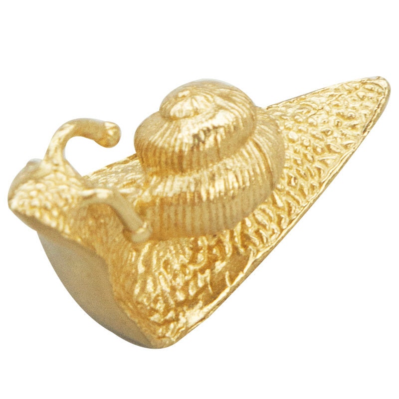 Brass Snail Drawer Pulls Knobs Cute Animal Cupboard Door Etsy