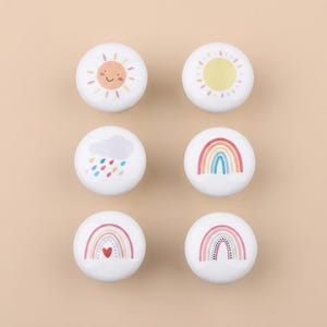 Rainbow Drawer Knobs,38mm kids bedroom knobs,boy bedroom knobs girl bedroom handles,Custom Engraved Nursery Decorations,dresser knobs pulls