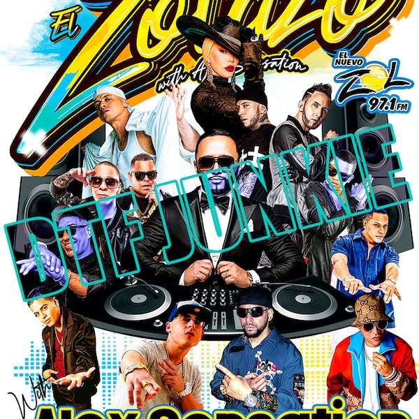 Alex Sensation, Orlando Concert, El Zolazo, PNG DTF Ready, Print Ready, T-Shirt Design, El Sol 97.1