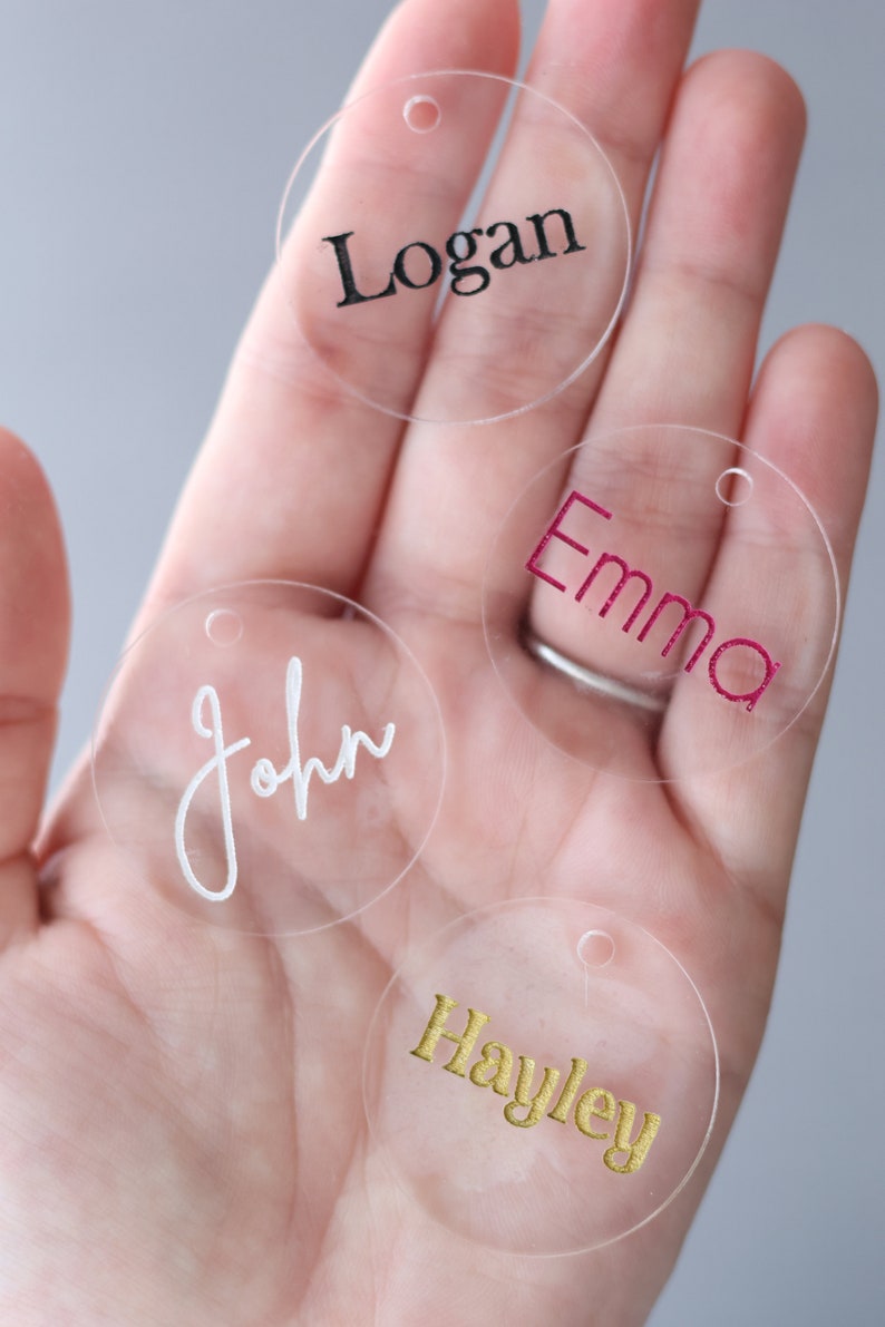 Personalised Round Wine Glass Name Charms Custom Name Tag Etsy Australia