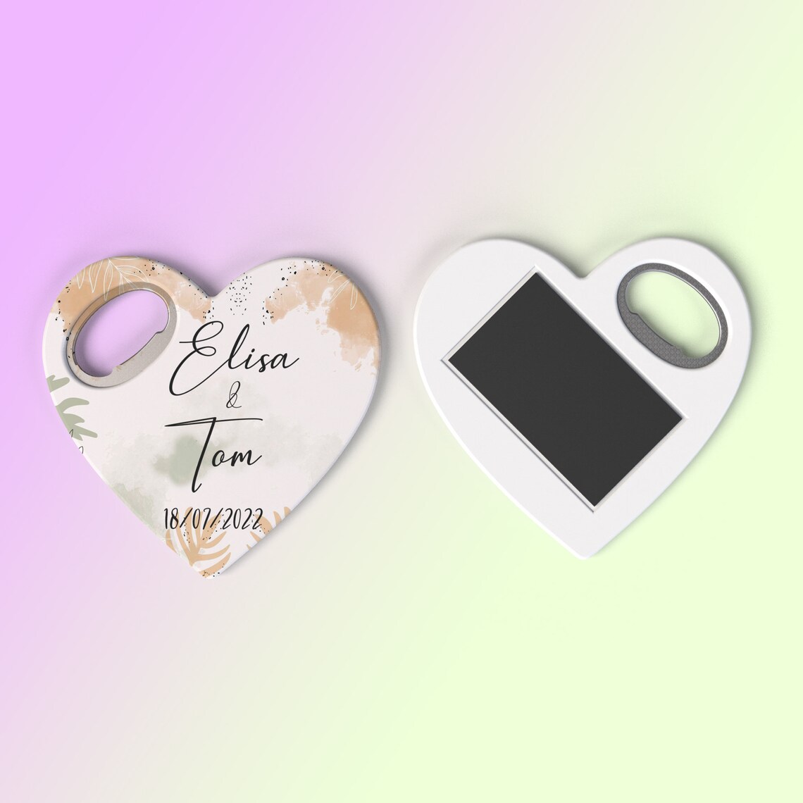 Heart Fridge Wedding Favor for Guests Bottle Opener Etsy